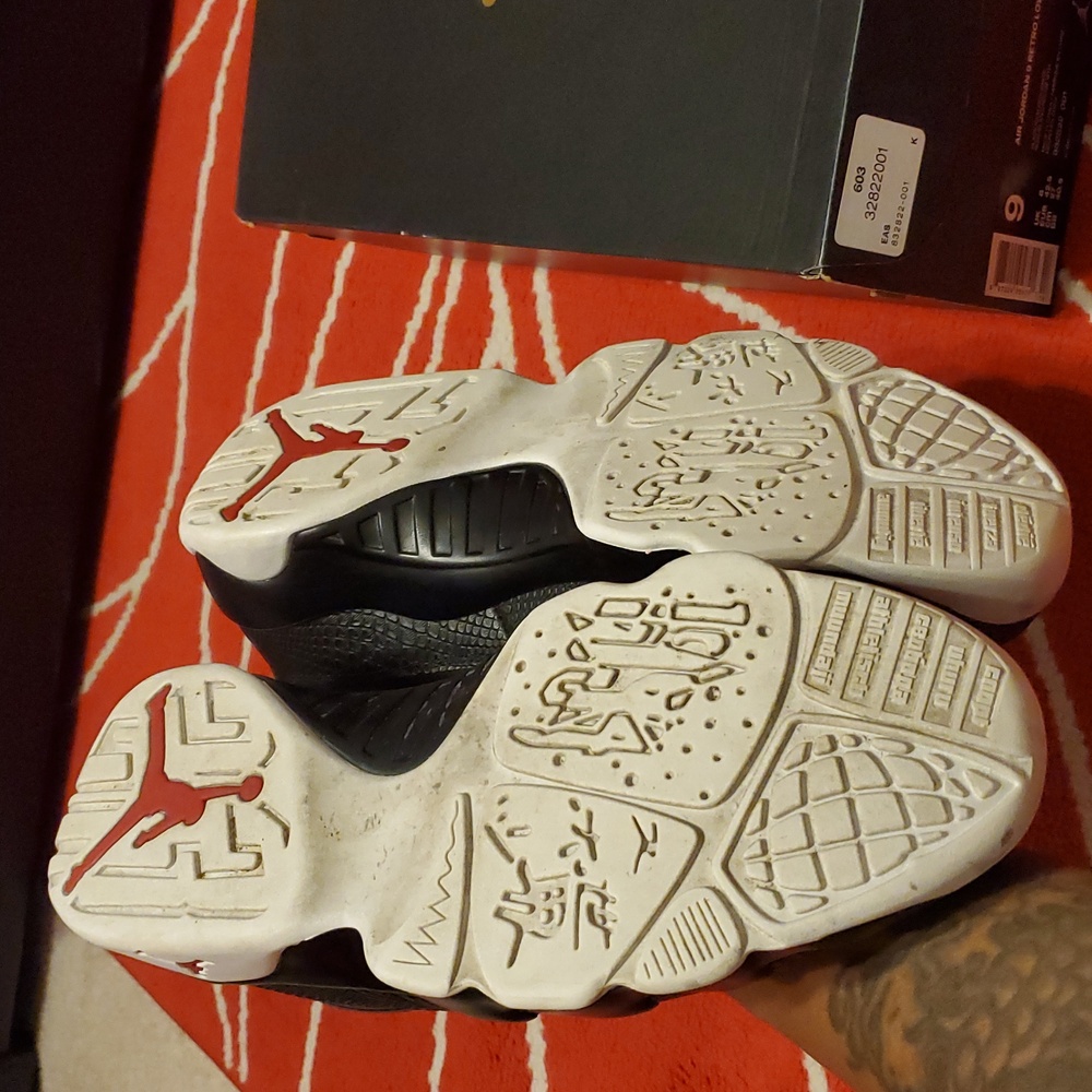Jordan Retro Low Black and Red Sneakers - Picture 7 of 8